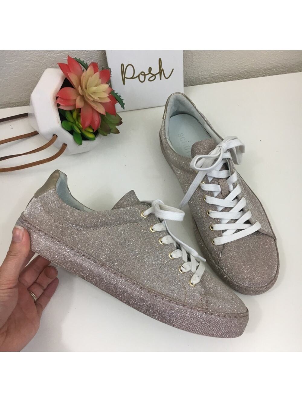 Schutz Chayton sparkly glitter sneakers